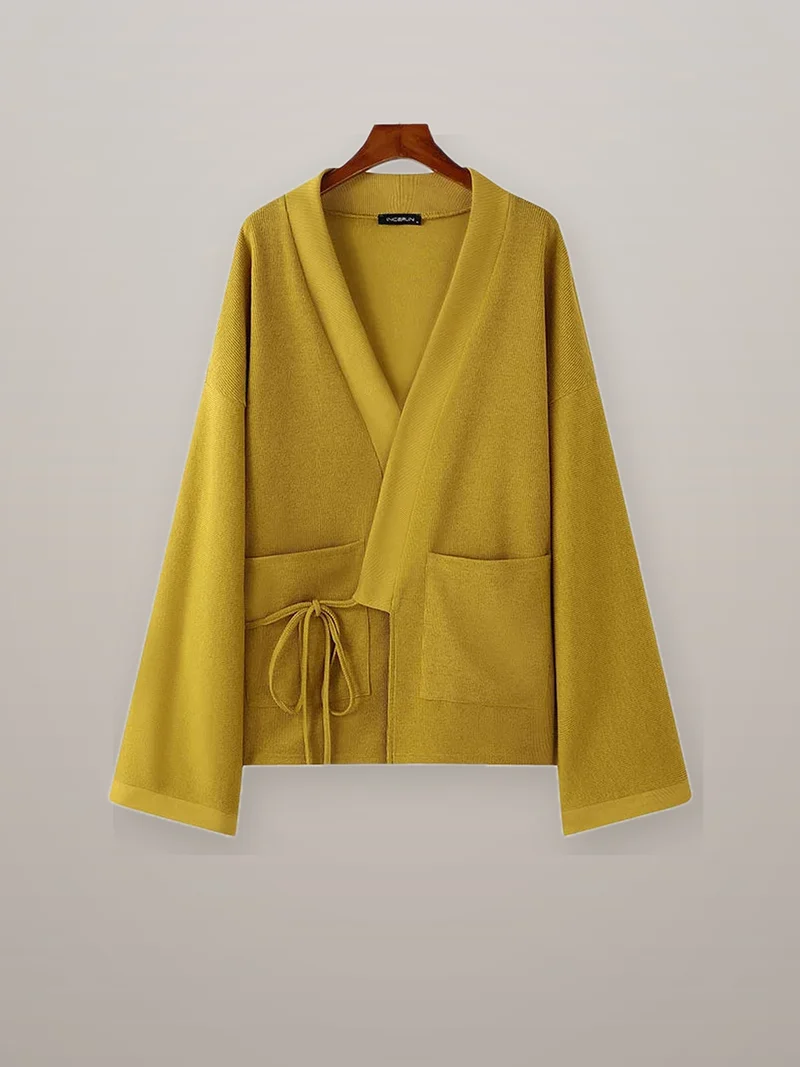 Veste kimono tricotée homme | Shizuku