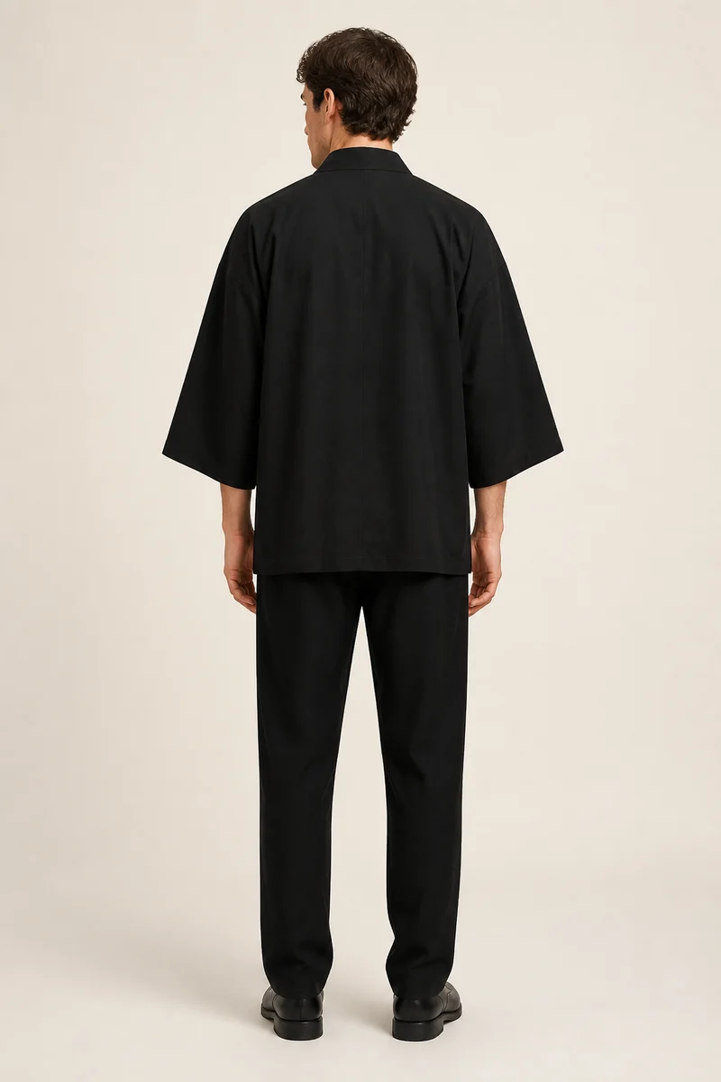 Veste haori homme à grues | Jōhin