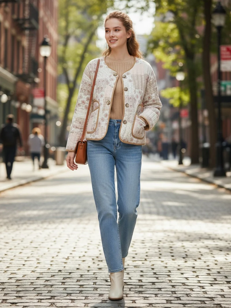 Veste kimono matelassée femme | Yuzuki