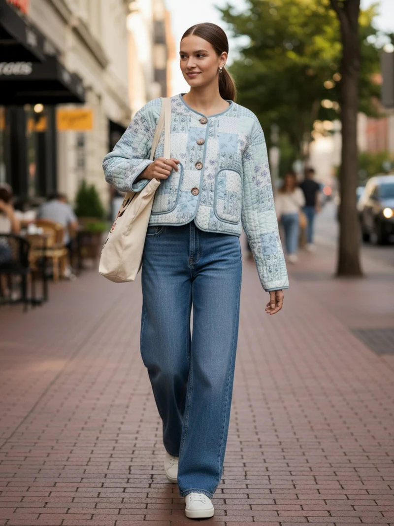 Veste kimono matelassée femme | Yuzuki
