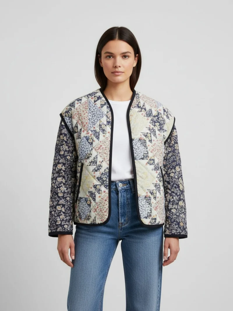 Veste matelassée patchwork femme | Yuki