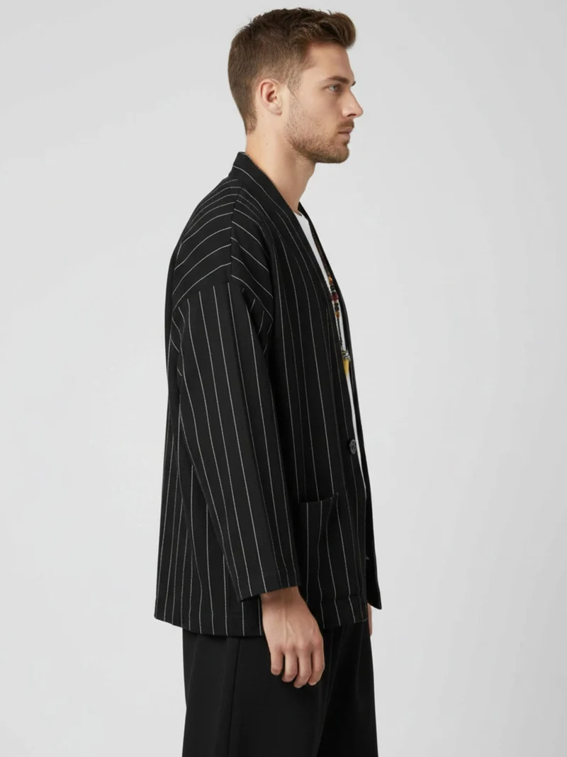 Veste kimono en lin homme | Momiji