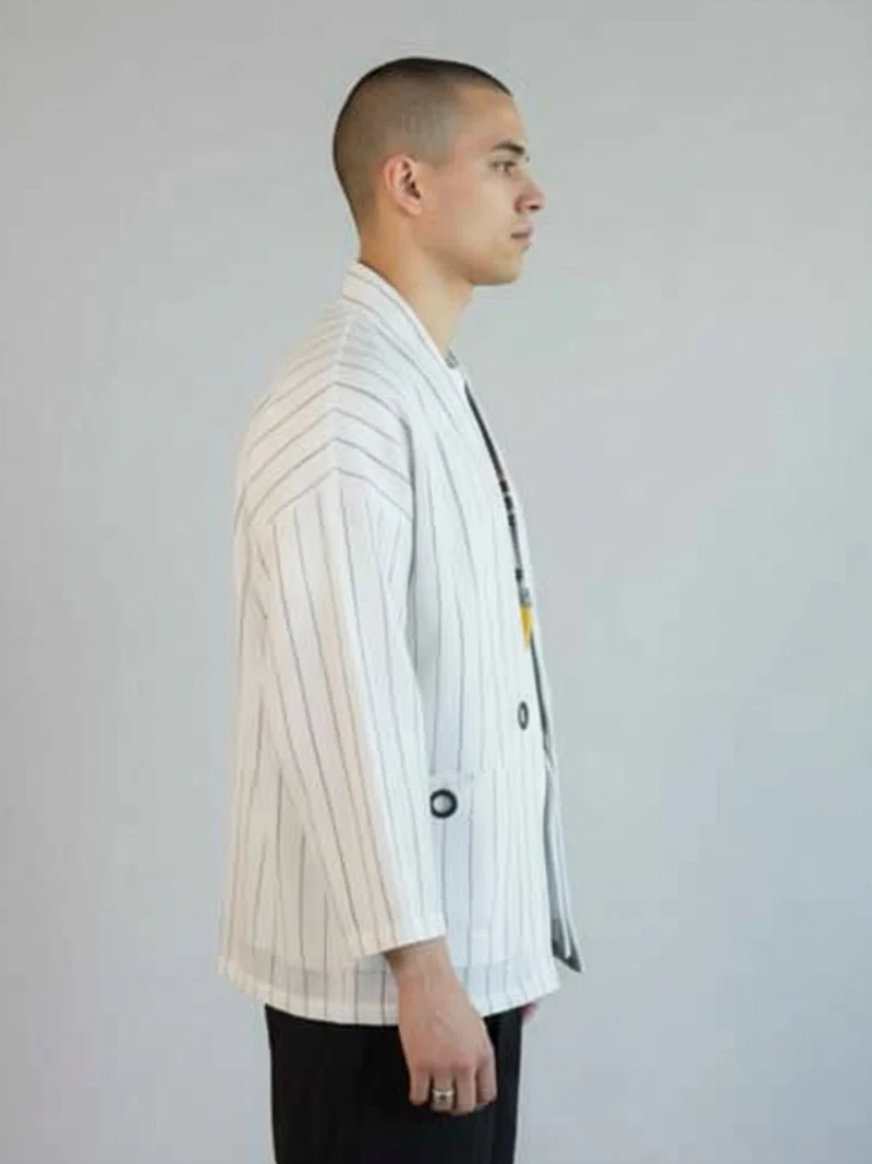 Veste kimono en lin homme | Momiji