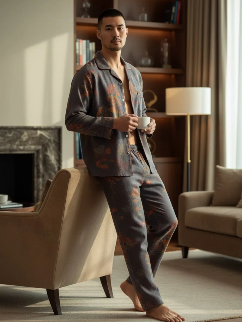 Ensemble kimono pyjama homme | Sayo