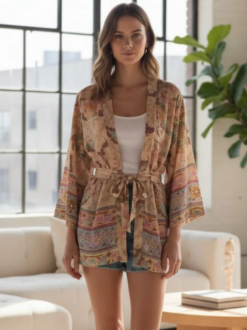 Kimono court femme | Asagao