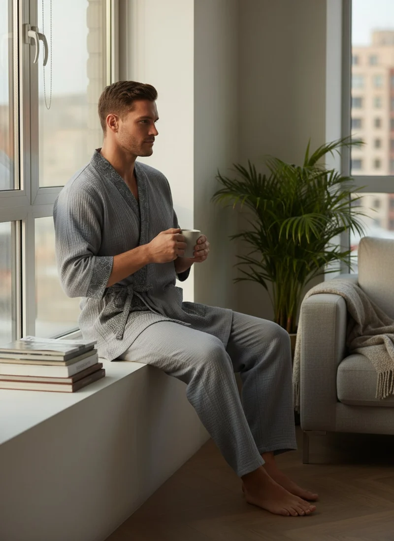 Pyjama kimono japonais homme | Nagi