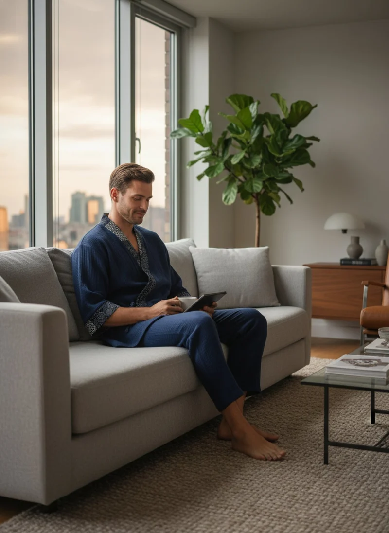 Pyjama kimono japonais homme | Nagi