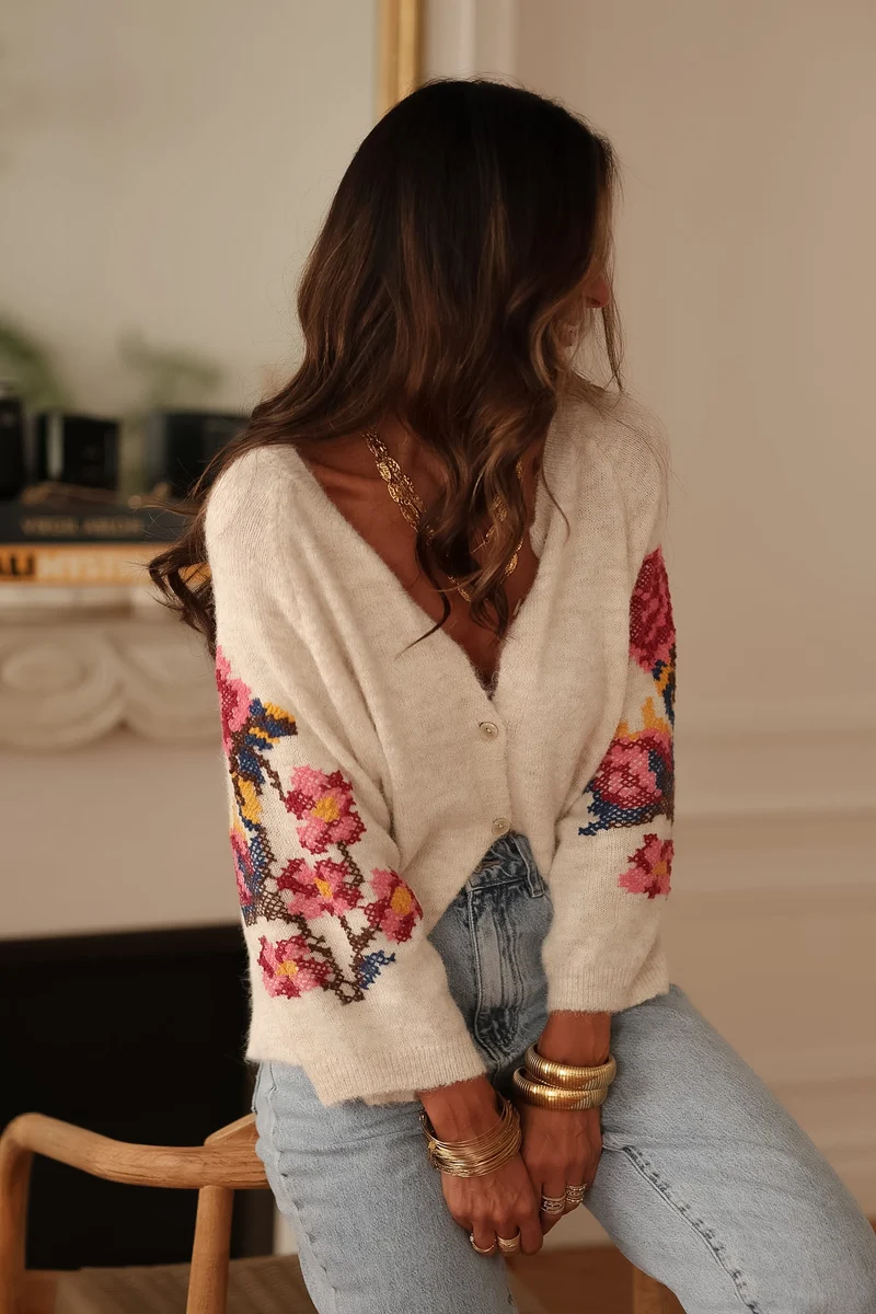 Gilet Mylane brodé