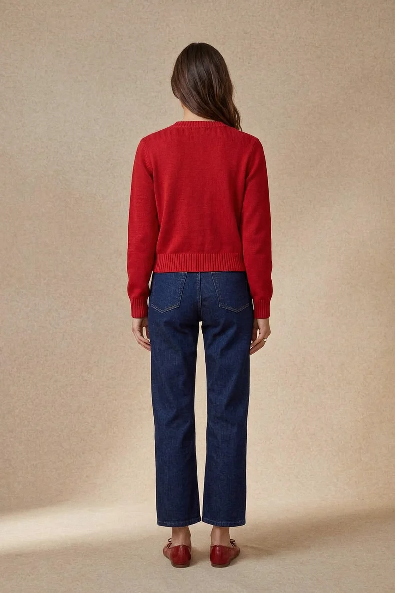 Cardigan Sissi Rouge en Laine