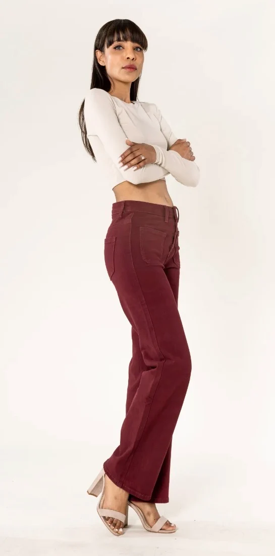 Jean Capu flare bordeaux - NINA CARTER