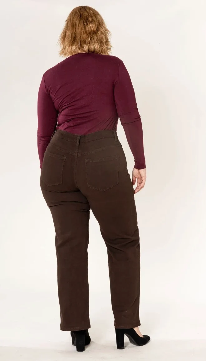 Jean flare choco - NINA CARTER