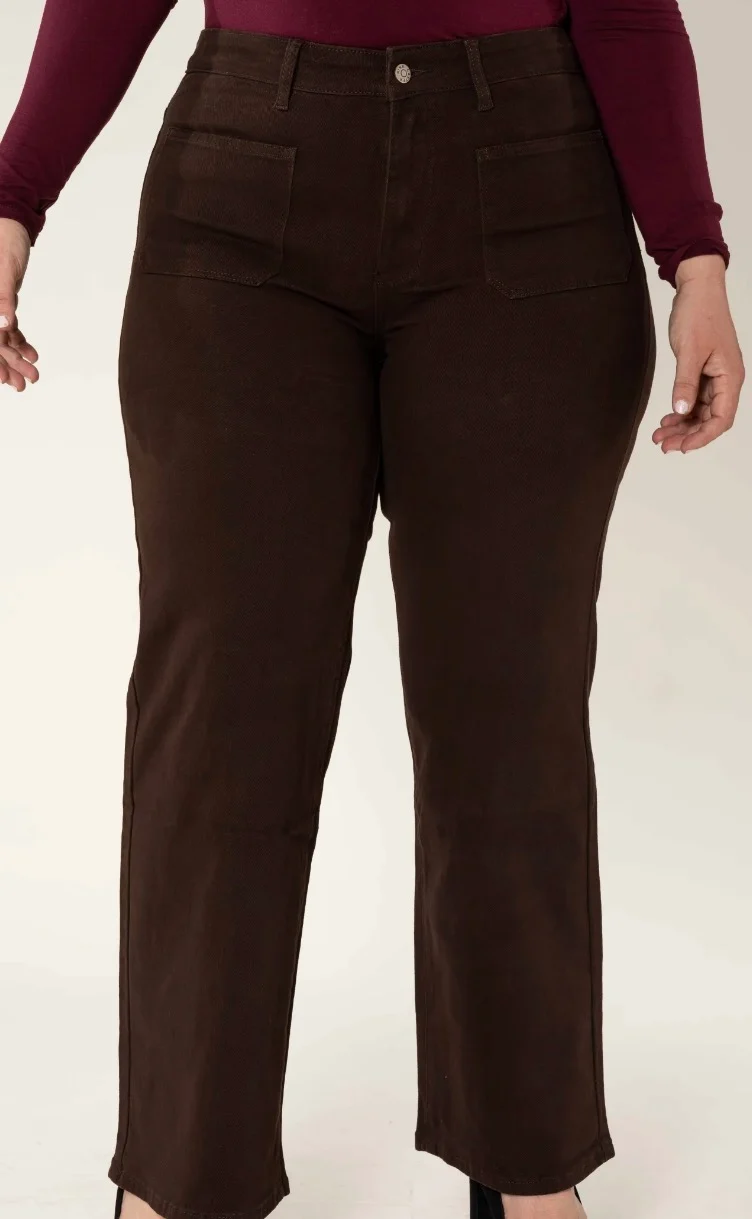Jean flare choco - NINA CARTER