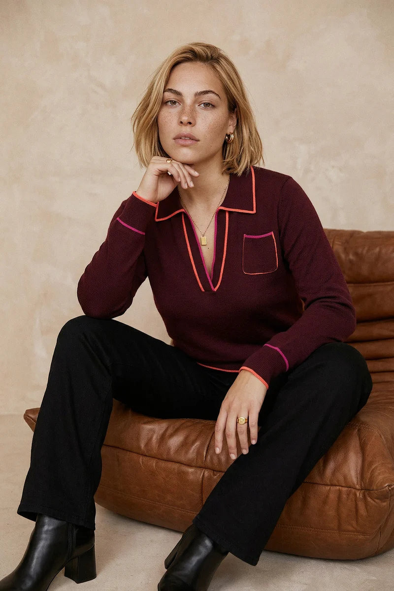 Pull Paolo Merlot en Laine
