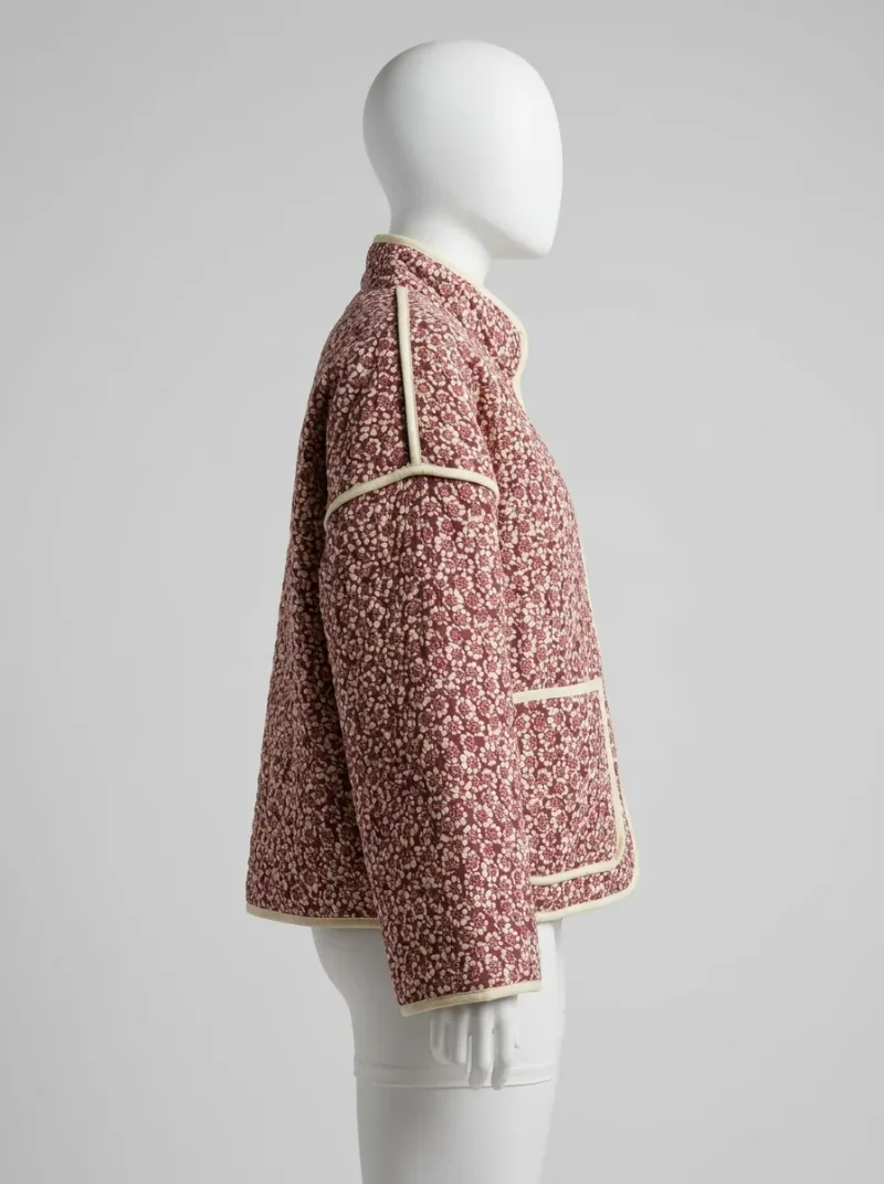Kimono court coton épais automne femme confortable