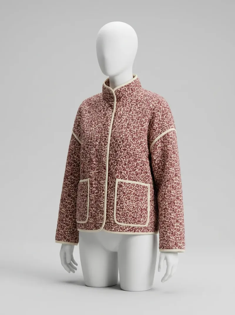 Kimono court coton épais automne femme confortable