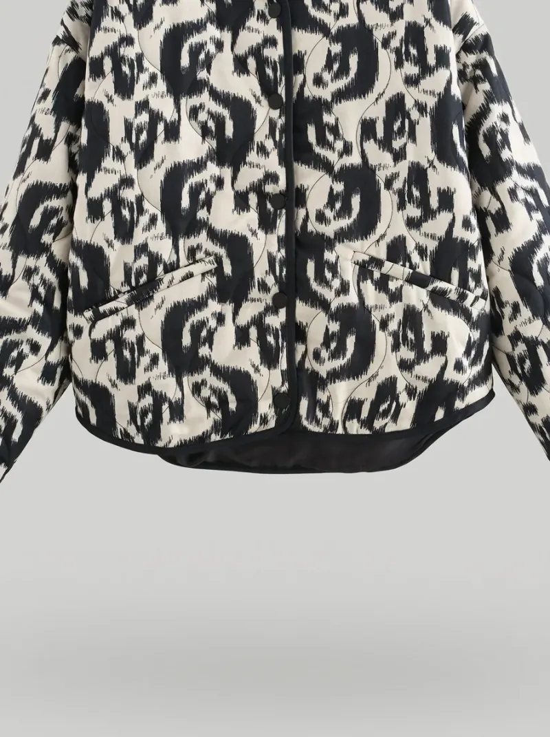 Kimono court coton matelassé hiver élégant femme