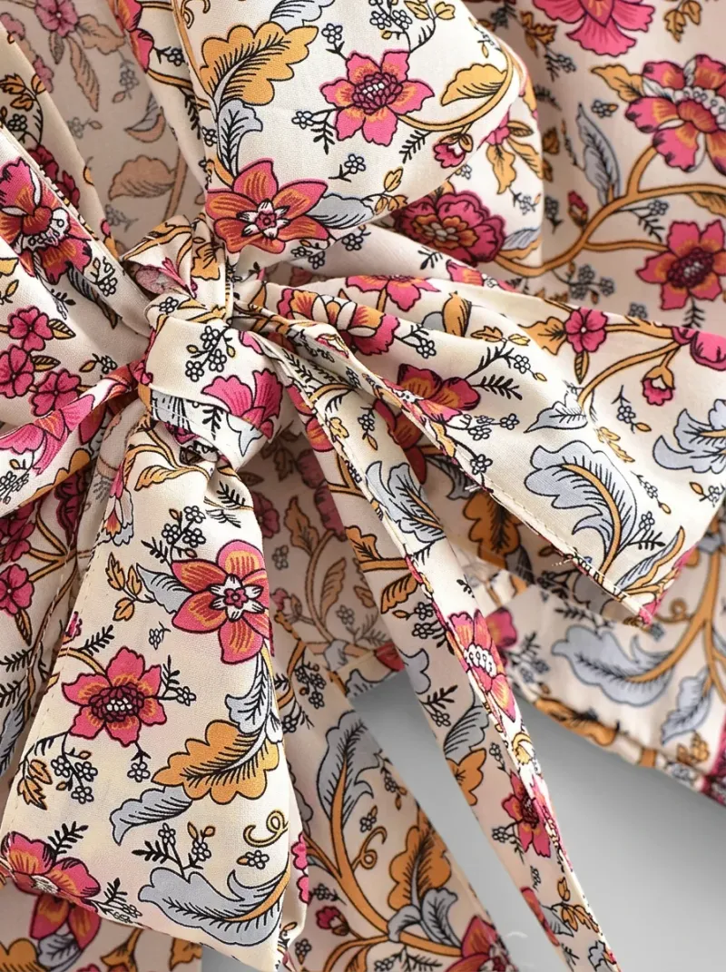 Kimono court coton rayonne plage femme bohème
