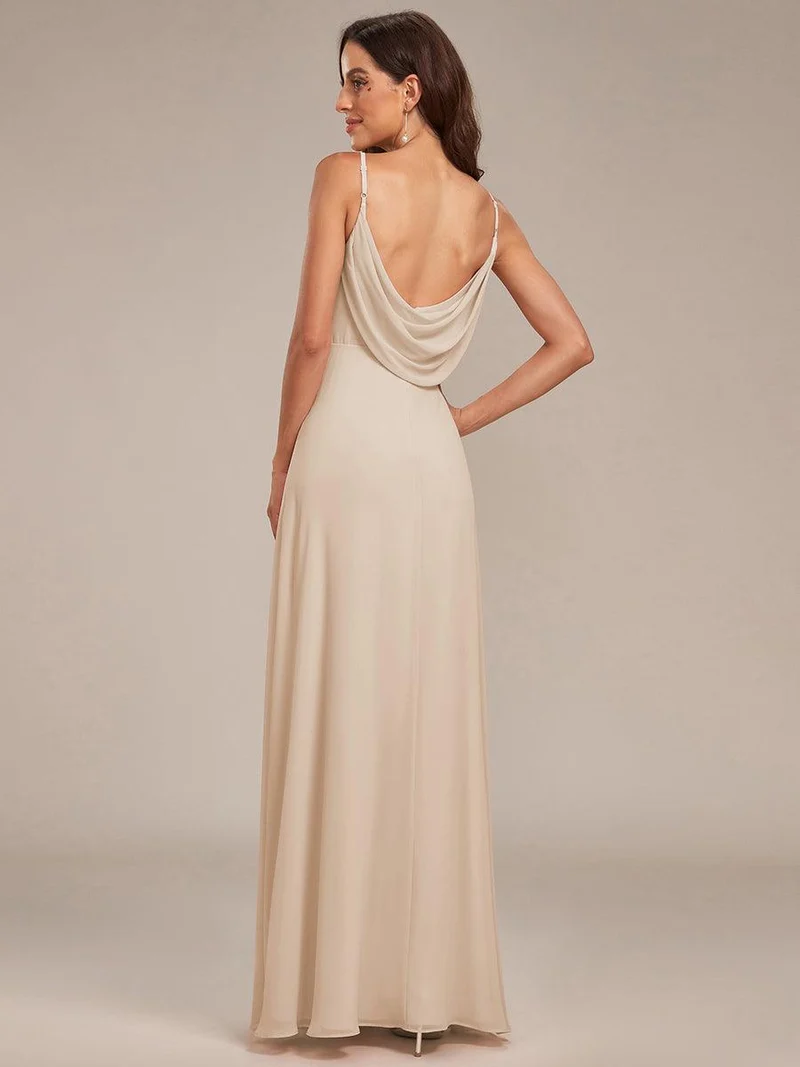 ever NOVA|Grande Taille Robe de demoiselle d'honneur drapée au dos avec décolleté en cœur