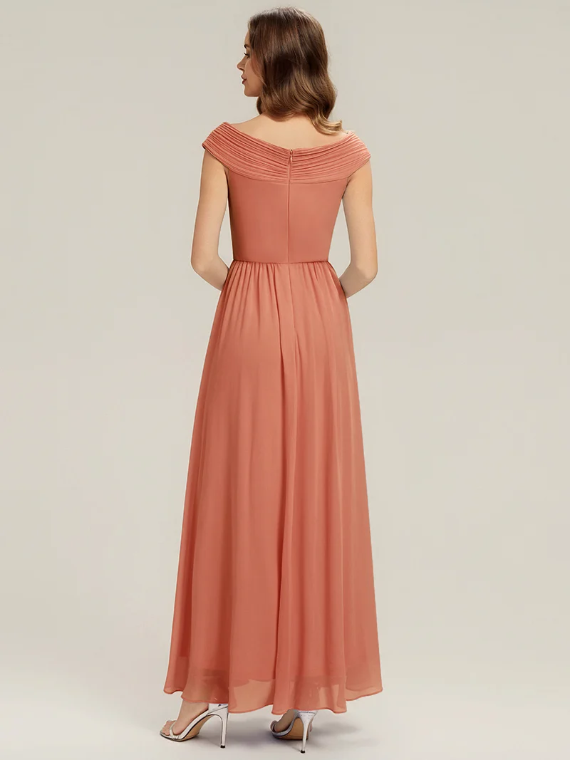 ever NEMI|Robe à manches courtes en mousseline plissée
