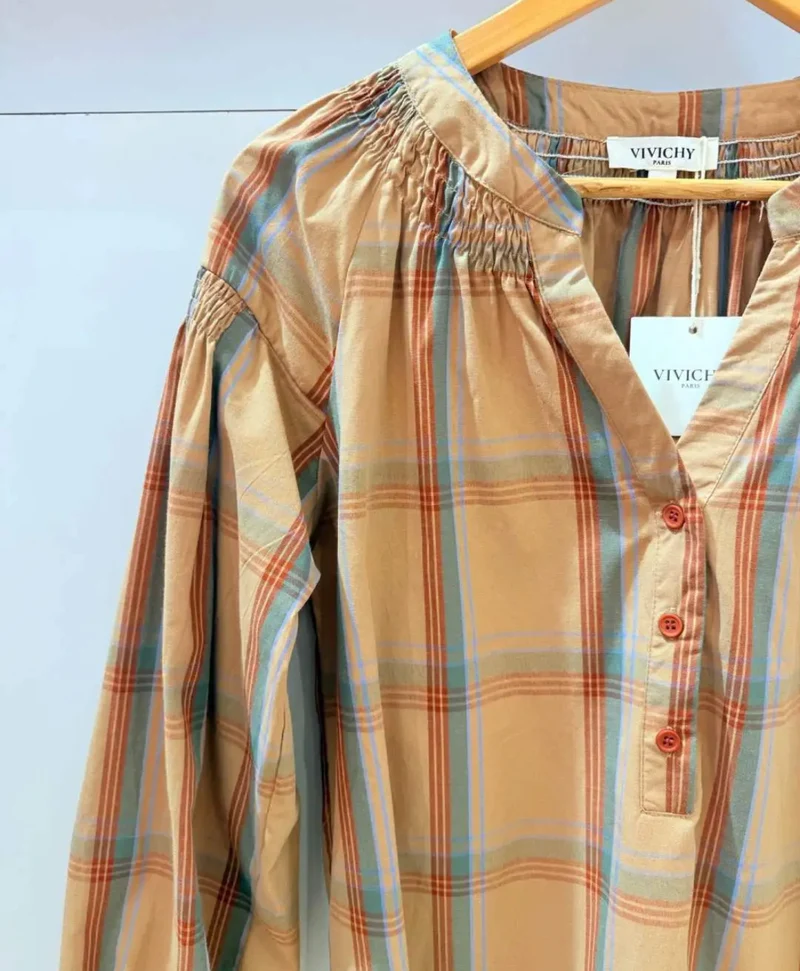 Blouse carreaux