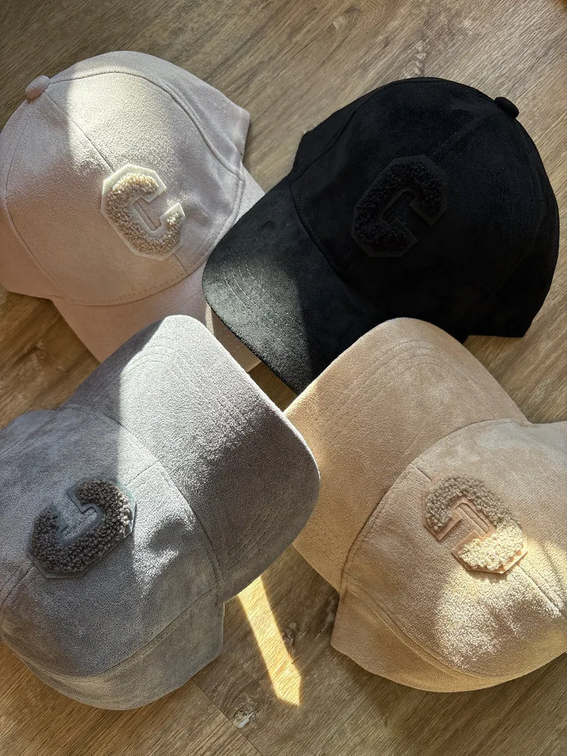 Casquette effet daim