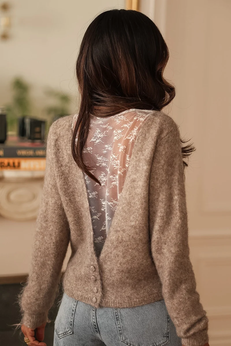 Pull Cameron taupe