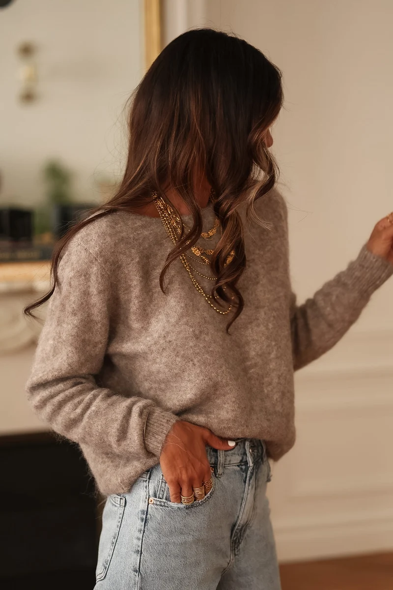 Pull Cameron taupe