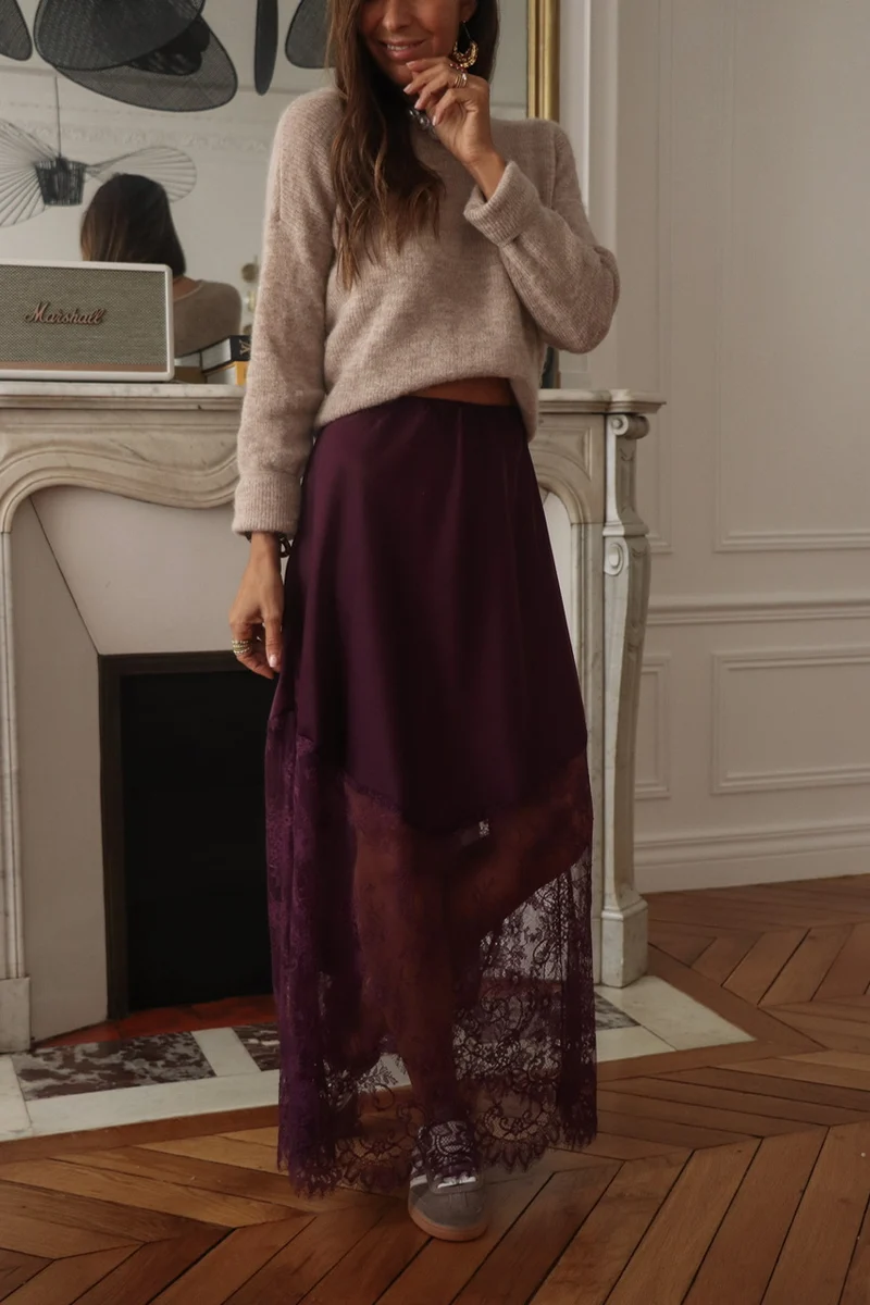 Jupe Jamie prune