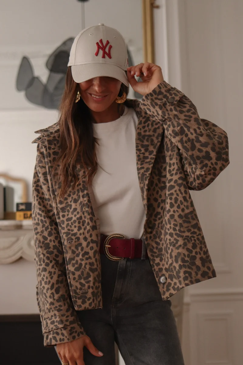 Veste Malone leopard