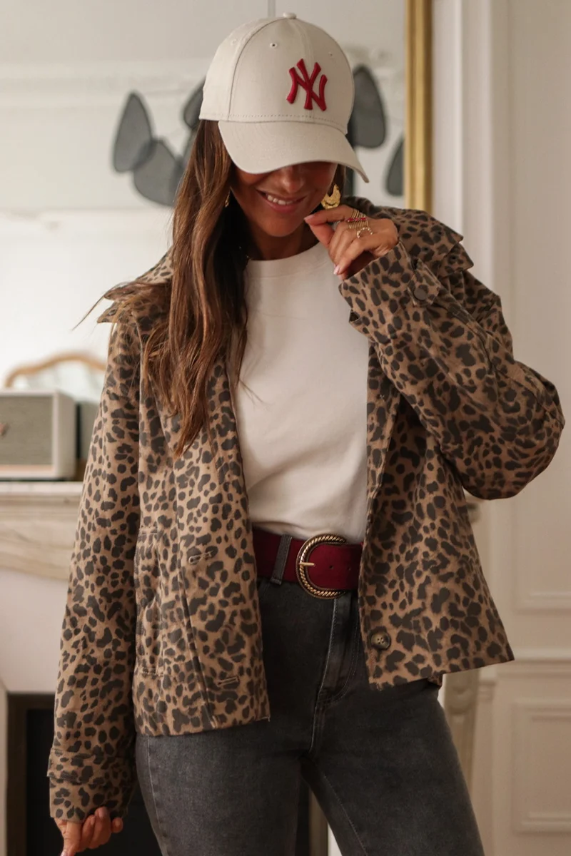 Veste Malone leopard