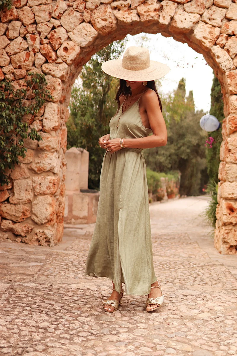 Robe Jess kaki clair