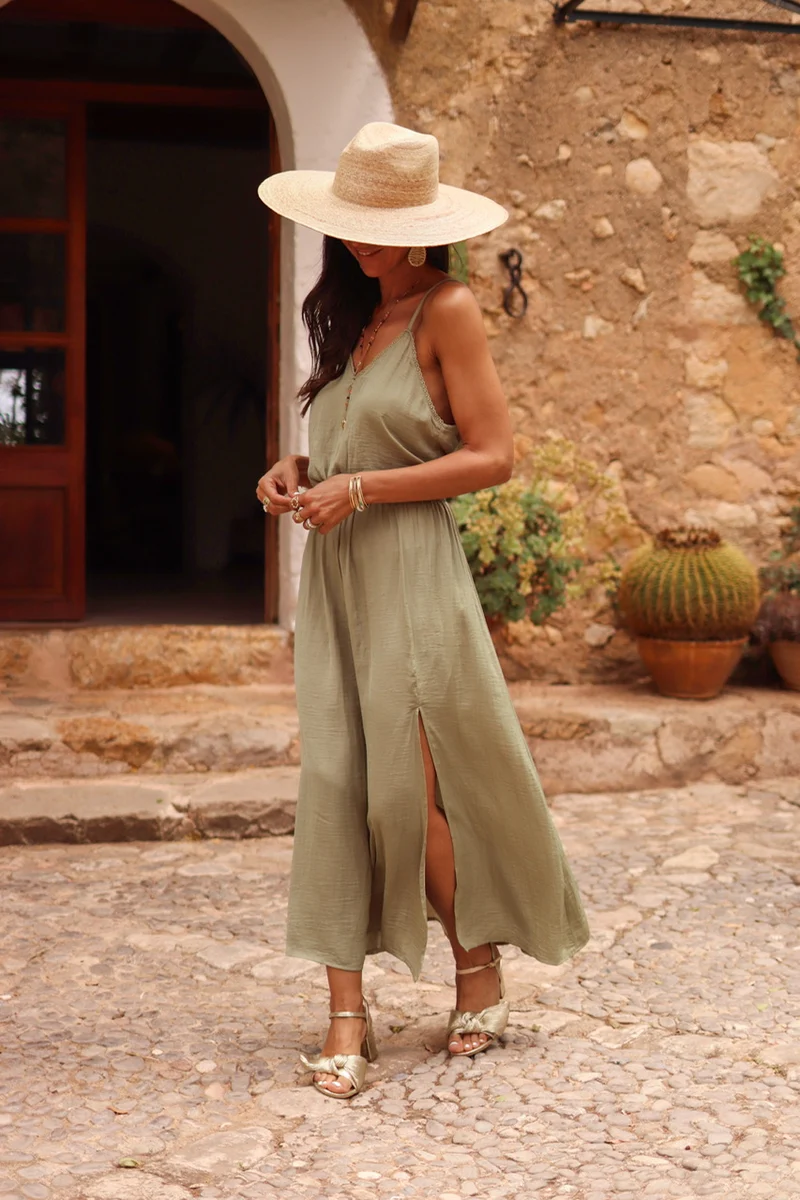 Robe Jess kaki clair