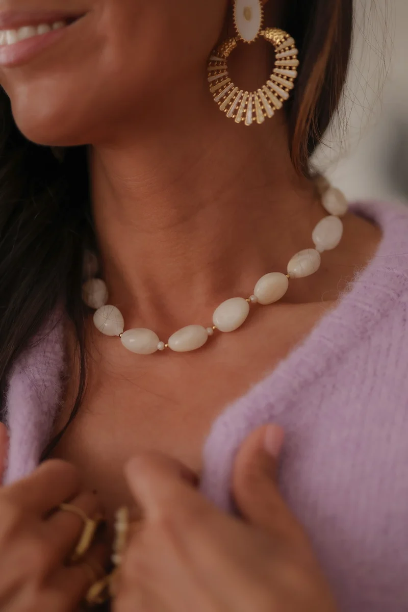 Collier Inaya écru