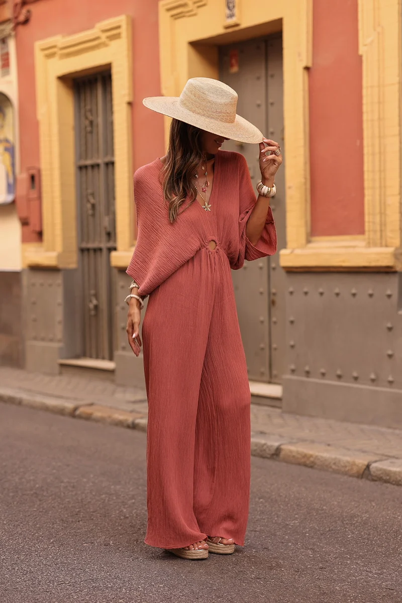 Combi-pantalon Marilou terracotta