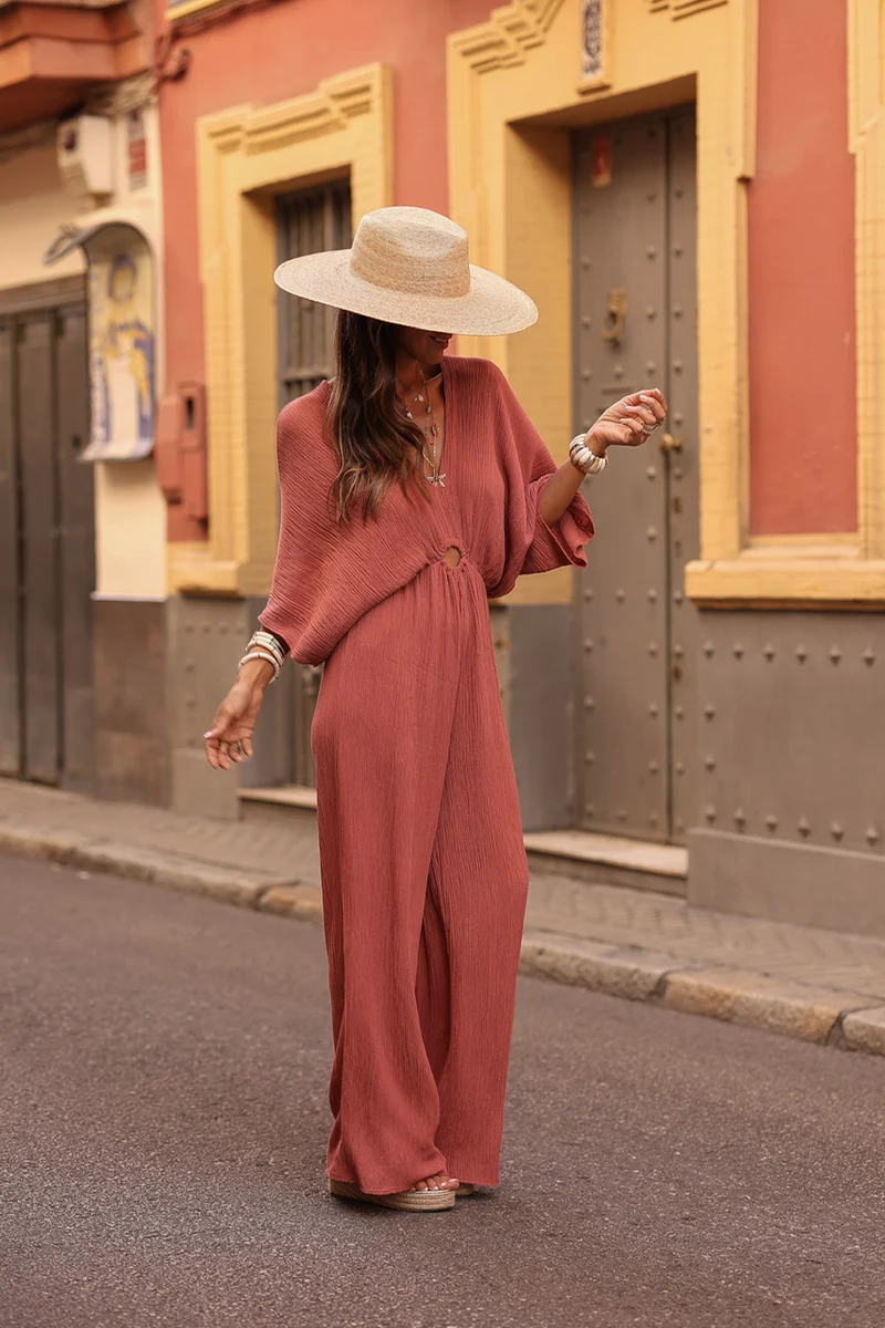 Combi-pantalon Marilou terracotta