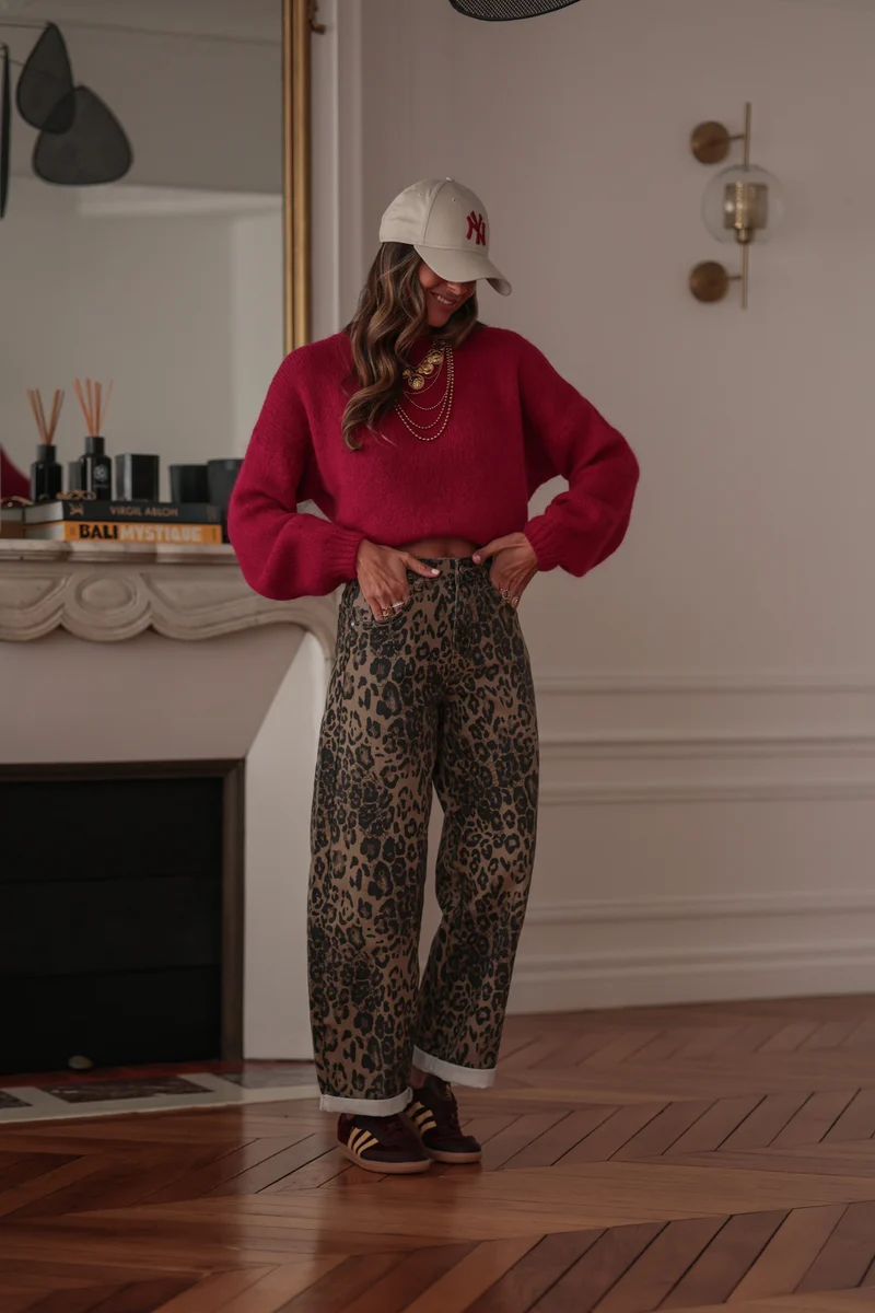 Jean balloon Riven leopard