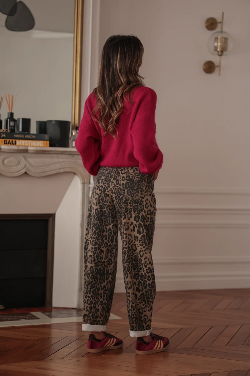 Jean balloon Riven leopard