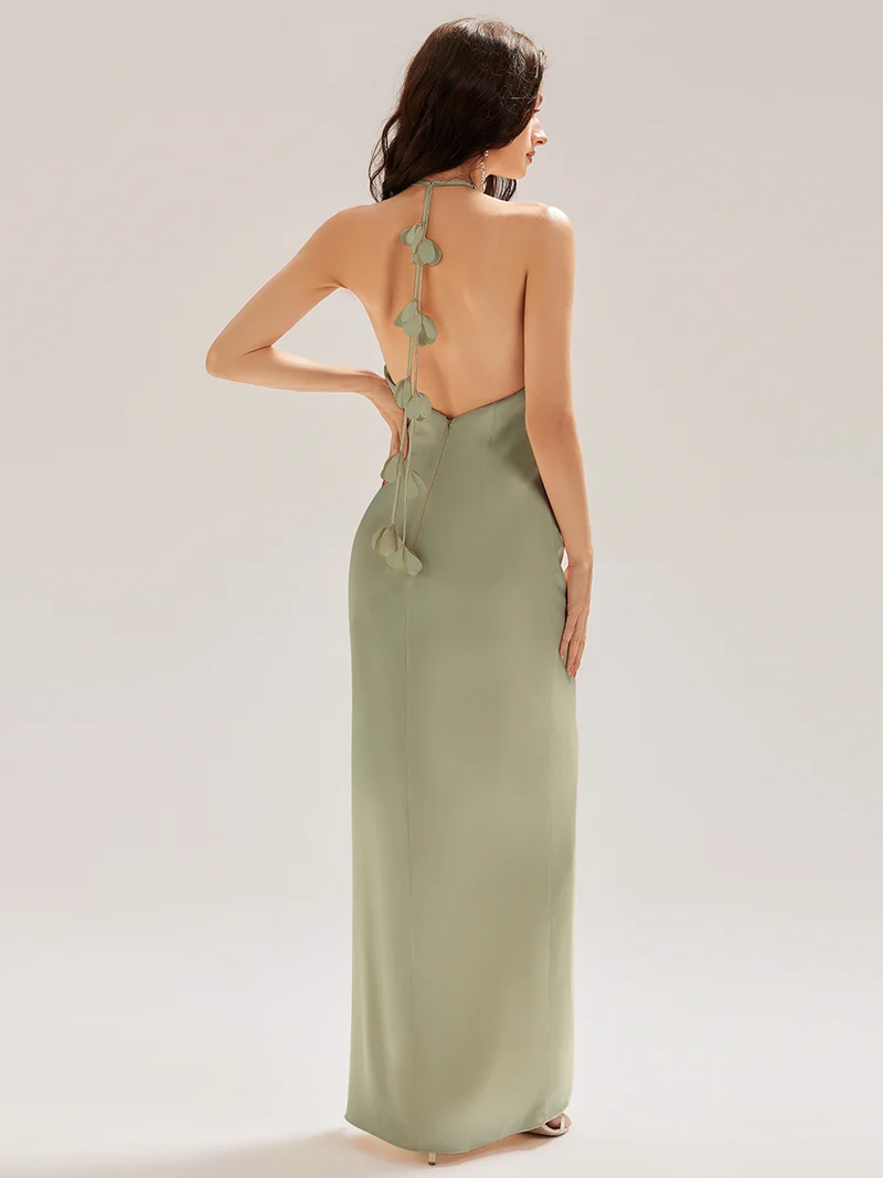 ever ELYS|Robe longue sans manches à fleurs
