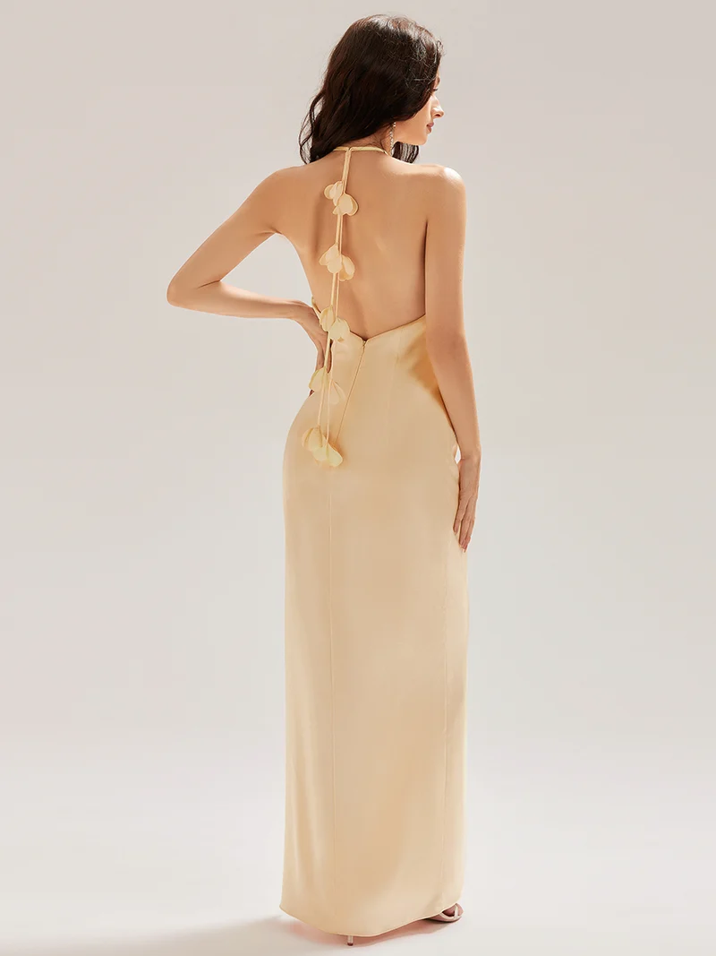 ever ELYS|Robe longue sans manches à fleurs