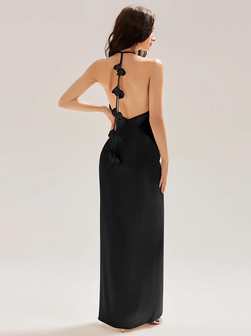 ever ELYS|Robe longue sans manches à fleurs