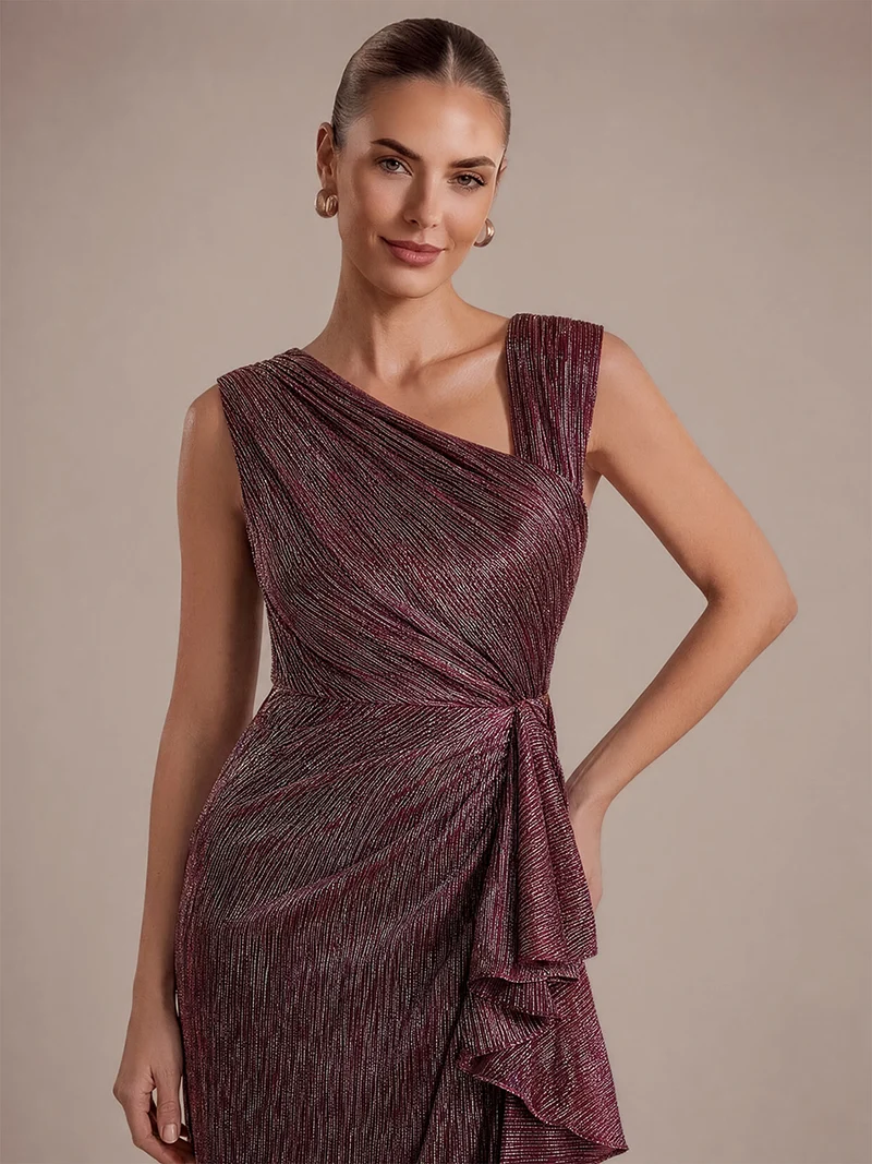 Robe Longue Tulle Asymétrique Taille Haute Fendue