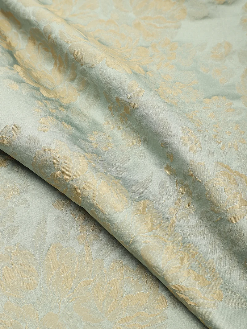 Robe midi évasée à manches courtes imprimée avec col rond et fermeture éclair au dos