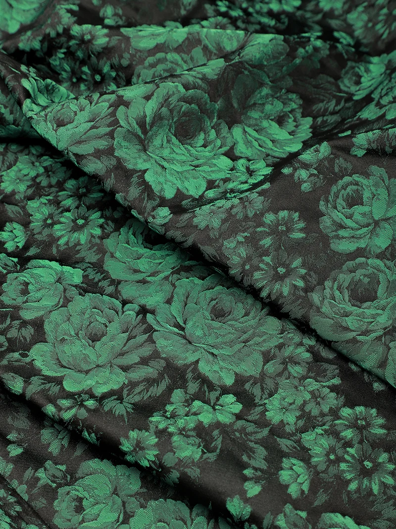 Robe midi évasée à manches courtes imprimée avec col rond et fermeture éclair au dos