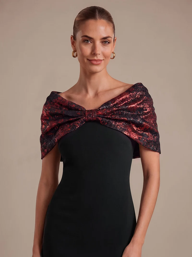 Robe maxi bodycon à manches courtes et décolleté en V