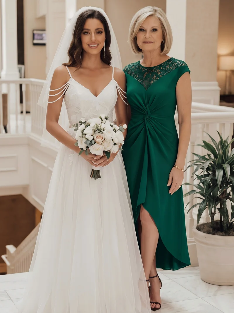Robe A-Line à sequins avec manches courtes et détails transparents col rond et ourlet asymétrique