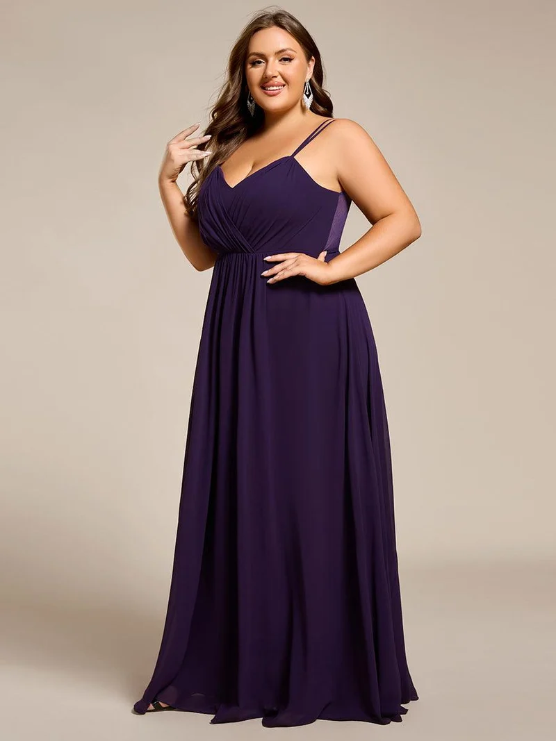 ever RUBY|Robe de soirée en mousseline et dentelle dos nu bretelles fines