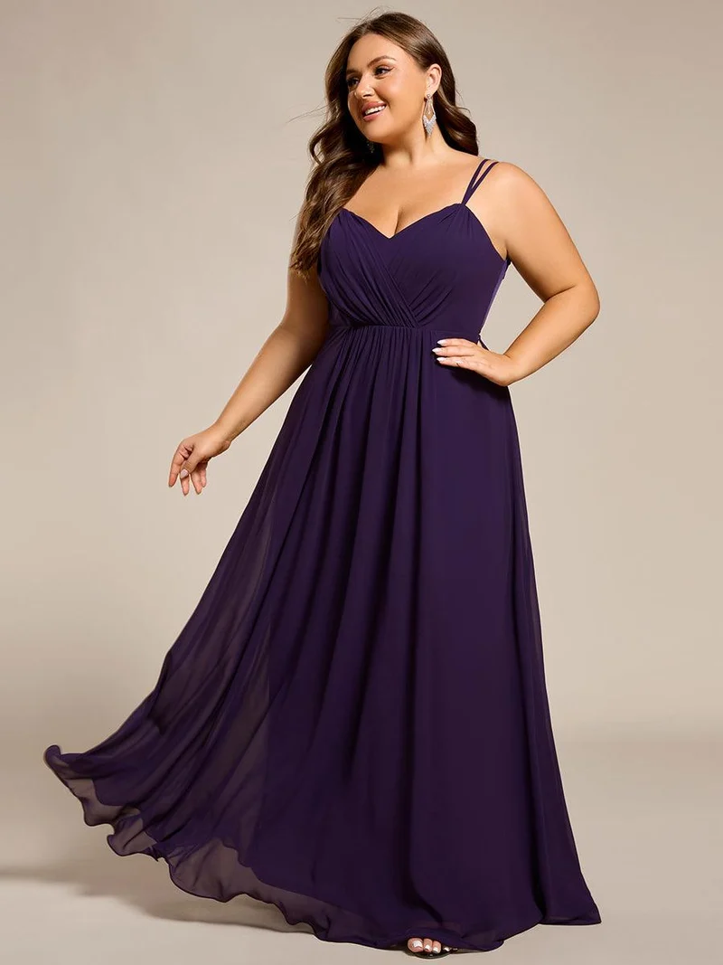 ever RUBY|Robe de soirée en mousseline et dentelle dos nu bretelles fines