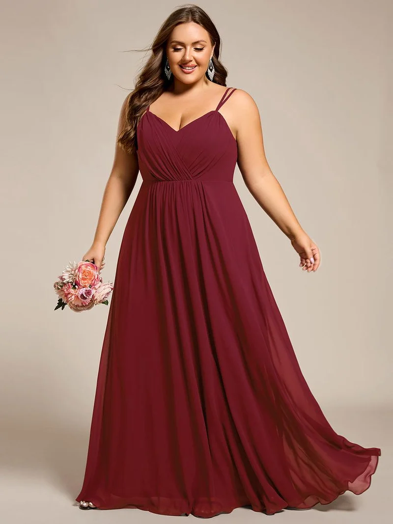 ever RUBY|Robe de soirée en mousseline et dentelle dos nu bretelles fines