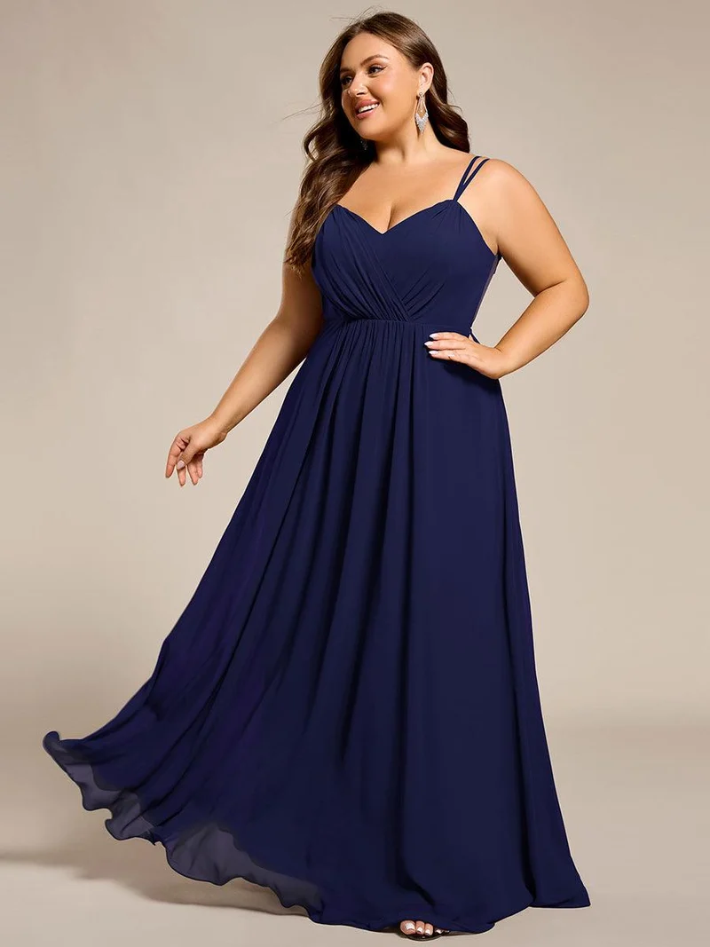 ever RUBY|Robe de soirée en mousseline et dentelle dos nu bretelles fines