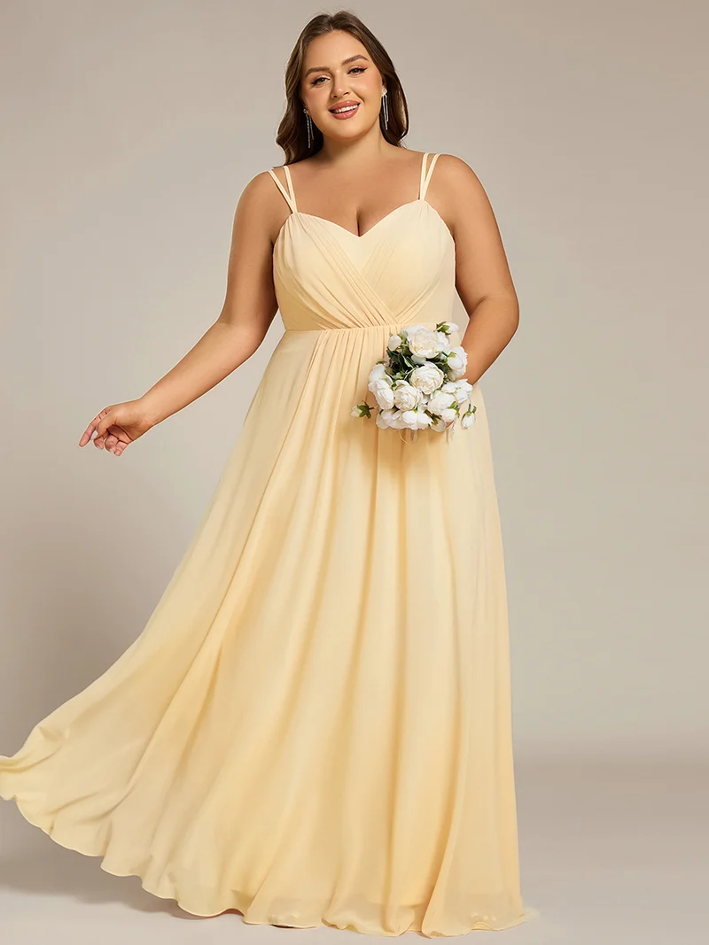 ever RUBY|Robe demoiselle d'honneur mousseline et dentelle dos nu bretelles fines